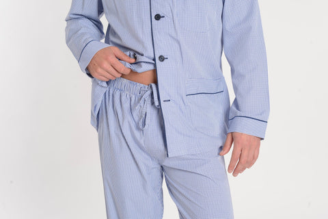 Telas para pijamas hombre: popelín, franela, viyela y terciopelo — El Búho Nocturno