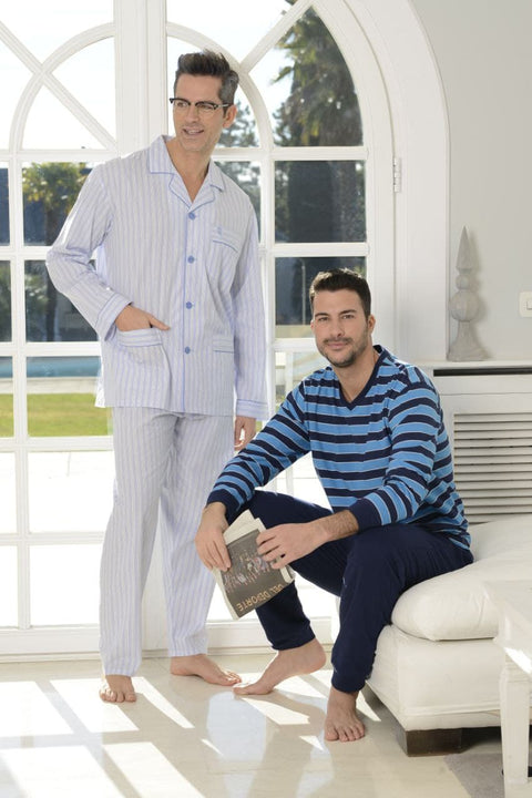 pijamas de caballero manga larga