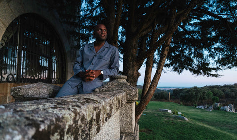 pijama caballero clásico tela botones tradicional