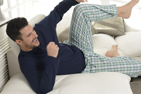 Outlet pijamas hombre algodón: pijamas largos, cortos, bóxers y pantalones a precio rebajado — El Búho Nocturno