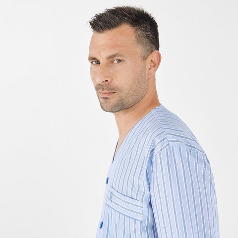 Pijamas hombre verano corto pijama caballero clásico conjunto pijama entretiempo set pijama invierno