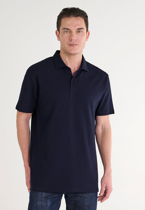 Polo Hombre Manga Corta Azul Marino | El Búho Nocturno