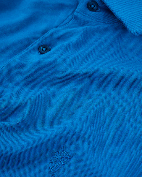 Polo Hombre Manga Corta Azul Royal | El Búho Nocturno