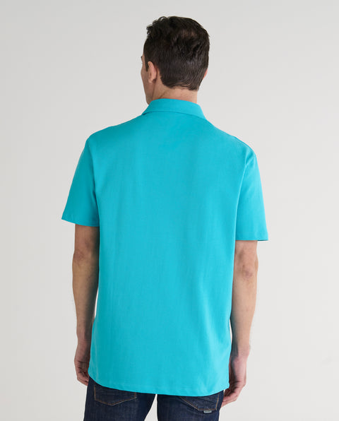 Polo Hombre Manga Corta Azul Claro | El Búho Nocturno