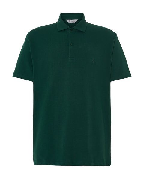 Polo Hombre Manga Corta Verde Botella | El Búho Nocturno