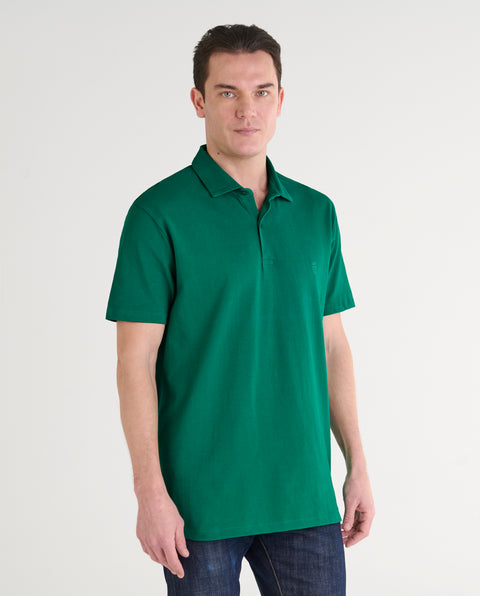 Polo Hombre Manga Corta Verde Billar | El Búho Nocturno