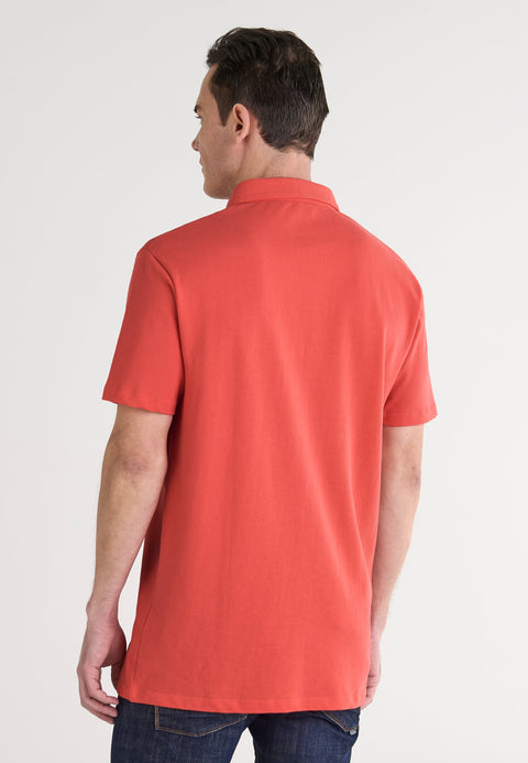 Polo Hombre Manga Corta Algodón Piqué Liso - Salmón 0108_93 - 16830482 - https://www.elbuhonocturno.com/