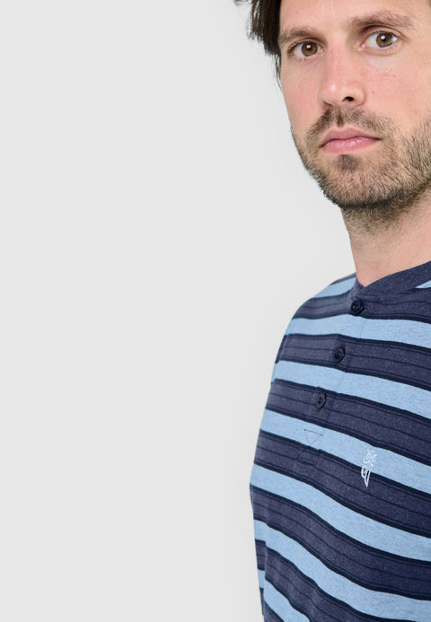 Pijama Hombre Largo Tapeta Algodón Punto Rayas - Marino 5583_39 - 9416048 - https://www.elbuhonocturno.com/