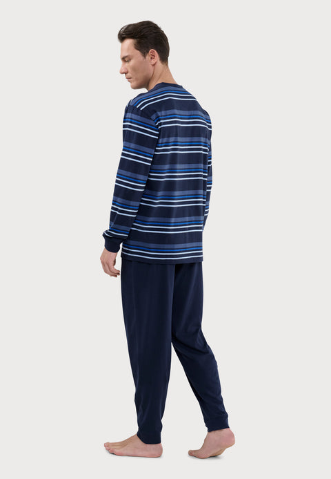 Pijama Hombre Largo Punto Entretiempo | El Búho Nocturno - 32314037 - https://www.elbuhonocturno.com/