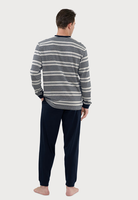 Pijama Hombre Largo Punto Entretiempo | El Búho Nocturno - 77435837 - https://www.elbuhonocturno.com/