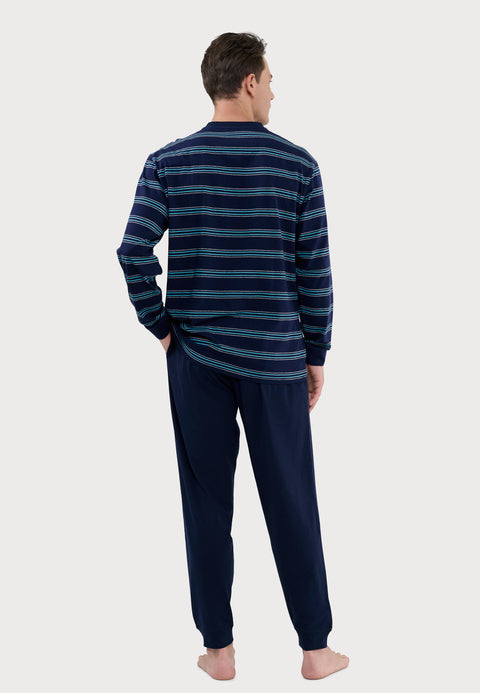 Pijama Hombre Largo Punto Entretiempo | El Búho Nocturno - 45406148 - https://www.elbuhonocturno.com/