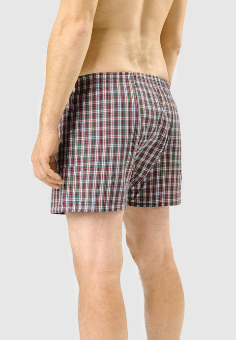 Calzoncillo Bóxer Hombre Algodón Tela Cuadros - Verde 6316_40 - 86298522 - https://www.elbuhonocturno.com/