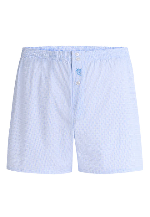 Calzoncillo Bóxer Hombre Algodón Tela Estampado - Celeste 6318_30 - 58287580 - https://www.elbuhonocturno.com/