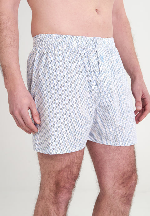 Calzoncillo Bóxer Hombre Algodón Tela Estampado - Celeste 6320_30 - 91102743 - https://www.elbuhonocturno.com/