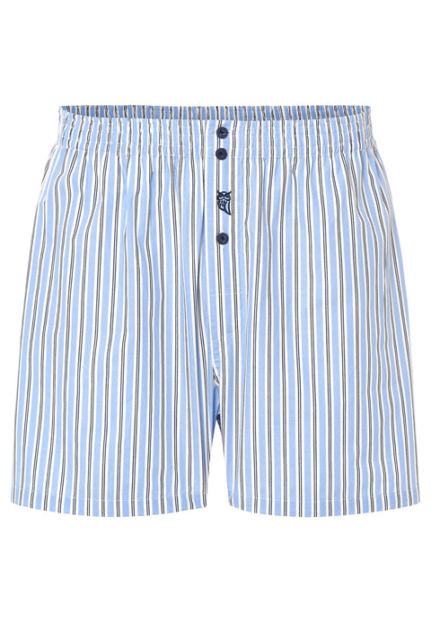 Calzoncillo Bóxer Hombre Algodón Tela Rayas - Celeste 6321_39 - 9975614 - https://www.elbuhonocturno.com/