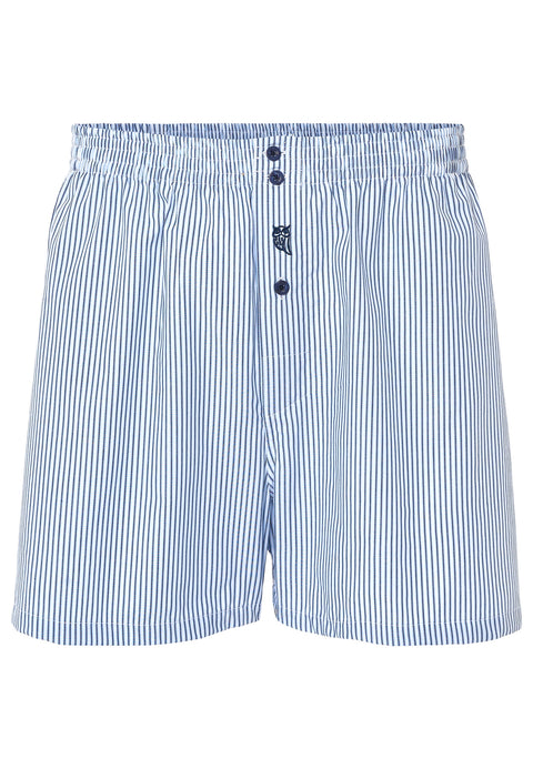 Calzoncillo Bóxer Hombre Algodón Tela Rayas - Celeste 6322_30