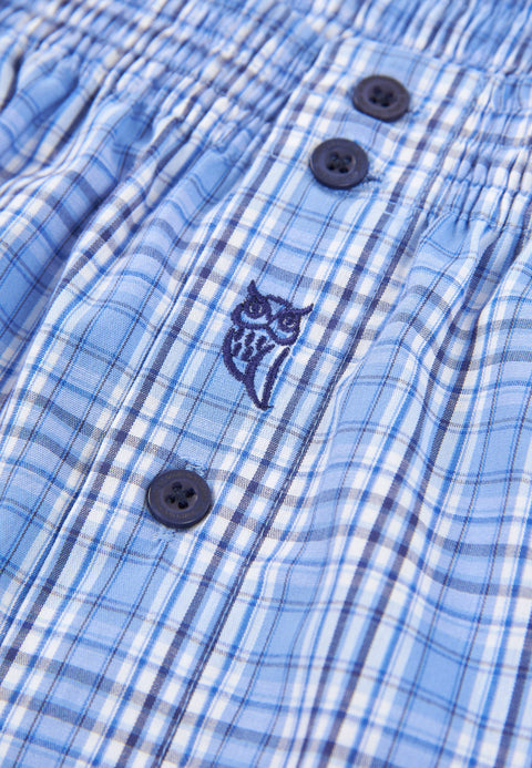 Calzoncillo Bóxer Hombre Algodón Tela Cuadros - Azul 6325_37