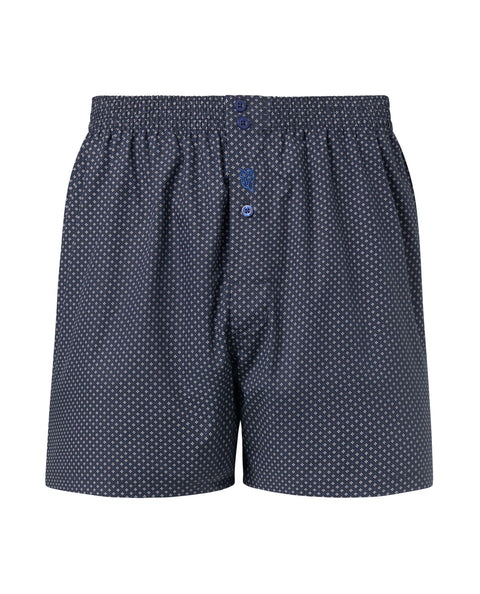 Calzoncillo Bóxer Hombre Algodón Tela Cuadros - Azul 6333_39