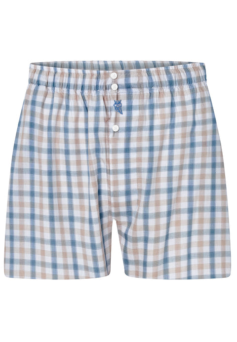 Calzoncillo Bóxer Hombre Algodón Popelín Cuadros - Verde 6935_44 - 51848307 - https://www.elbuhonocturno.com/