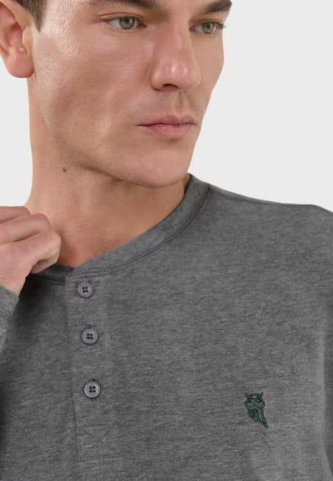 Camiseta Pijama Hombre Manga Larga Algodón | El Búho Nocturno - 25424650 - https://www.elbuhonocturno.com/