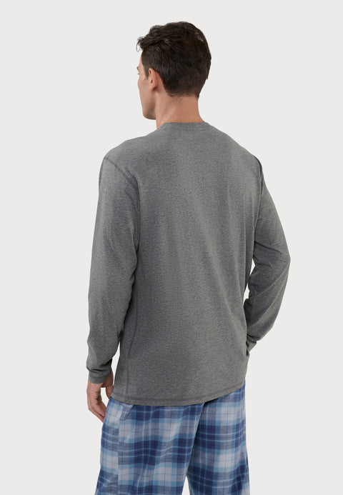 Camiseta Pijama Hombre Manga Larga Algodón | El Búho Nocturno - 57602249 - https://www.elbuhonocturno.com/