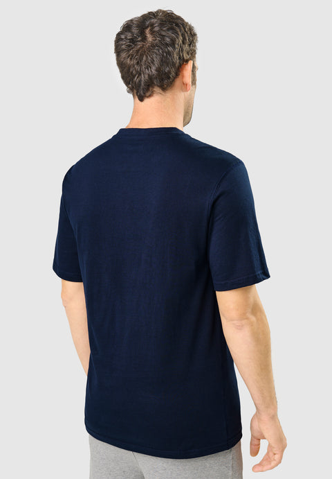 Camiseta Pijama Hombre Manga Corta Tapeta Algodón Lisa - Azul 7628_39 - 47843372 - https://www.elbuhonocturno.com/