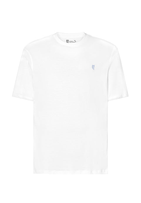 Camiseta Pijama Hombre Manga Corta Redondo Algodón Lisa - Blanco 7630_01 - 19918580 - https://www.elbuhonocturno.com/