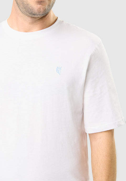 Camiseta Pijama Hombre Manga Corta Redondo Algodón Lisa - Blanco 7630_01 - 28455320 - https://www.elbuhonocturno.com/