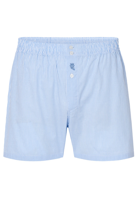 Calzoncillo Bóxer Hombre Algodón Popelín Rayas - Celeste 7912_30 - 71734949 - https://www.elbuhonocturno.com/