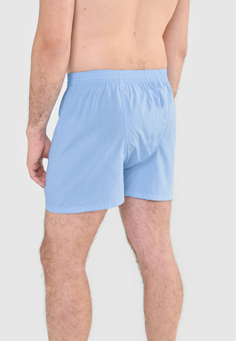 Calzoncillo Bóxer Hombre Algodón Fil_à_Fil Liso - Celeste 7987_30 - 63761830 - https://www.elbuhonocturno.com/