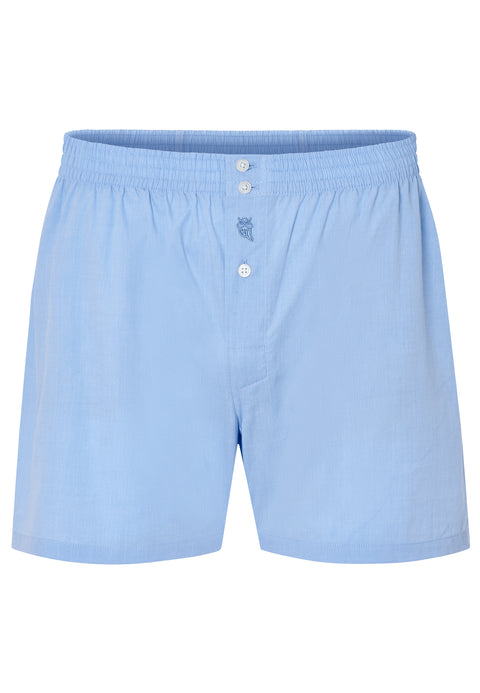 Calzoncillo Bóxer Hombre Algodón Fil_à_Fil Liso - Celeste 7987_30 - 75539074 - https://www.elbuhonocturno.com/