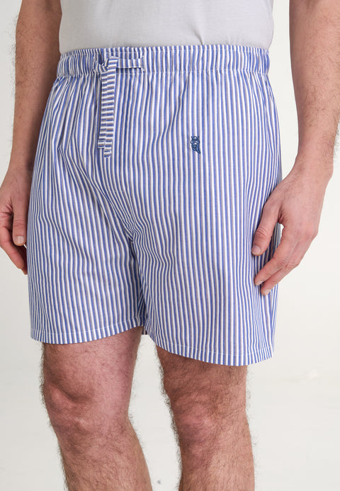 Pantalón Pijama Hombre Corto Popelín Cuadros - Gris 8547_20 - 4268158 - https://www.elbuhonocturno.com/