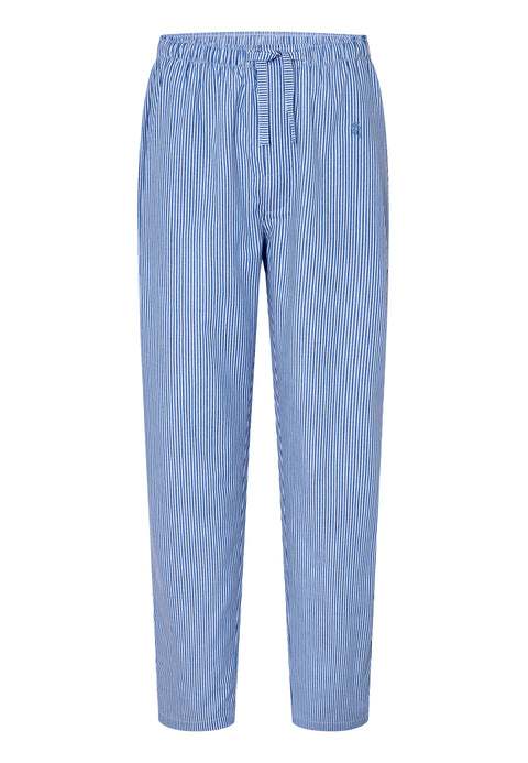 Pantalón Pijama Hombre Largo Algodón Popelín Rayas - Azul 8917_36 - 38252202 - https://www.elbuhonocturno.com/