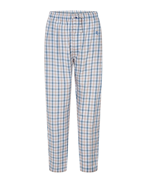 Pantalón Pijama Hombre Largo Algodón Popelín Cuadros - Verde 8920_44 - 41898469 - https://www.elbuhonocturno.com/