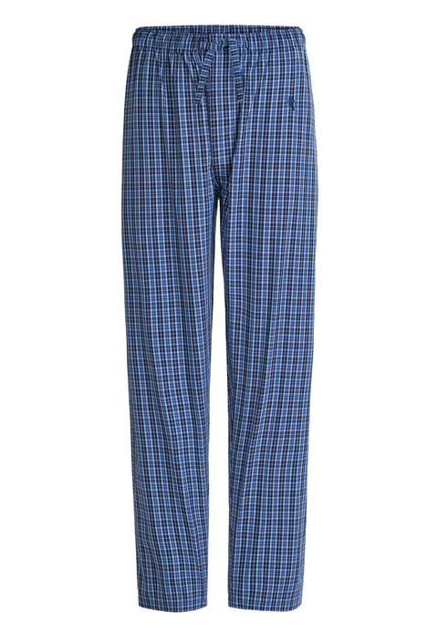 Pantalón Pijama Hombre Largo Algodón Popelín Cuadros - Azul 8944_39 - 33048914 - https://www.elbuhonocturno.com/
