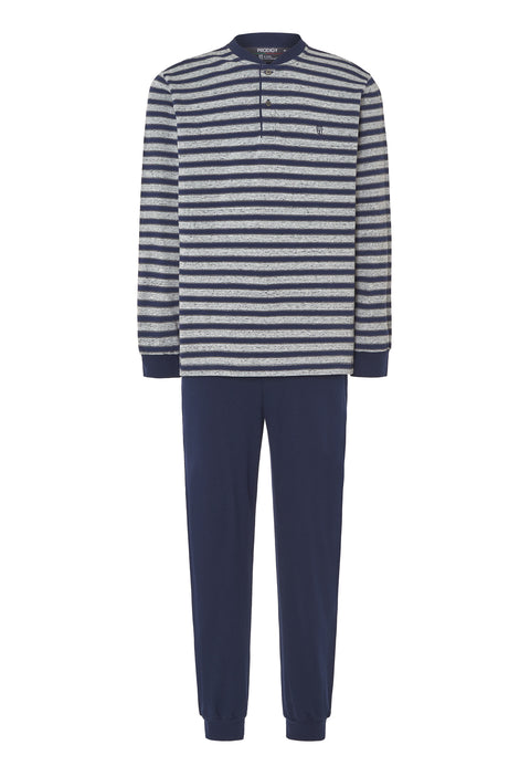 Pijama Hombre Invierno Premium Tapeta Algodón Punto - Gris 55024_22 - 41503850 - https://www.elbuhonocturno.com/