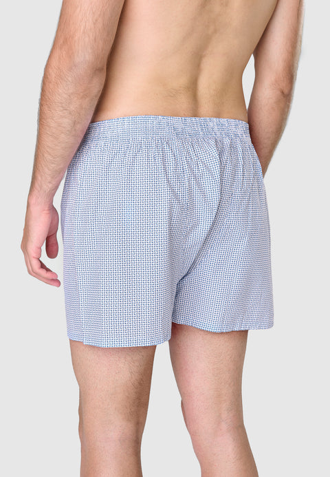Calzoncillo Bóxer Hombre Algodón Tela Cuadros - Azul 6310_33 - 35391667 - https://www.elbuhonocturno.com/