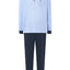 Pijama Hombre Largo Premium Tapeta Punto Piqué - Azul 5103_36