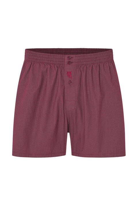 Calzoncillo Bóxer Hombre Algodón Tela Cuadros - Rojo 6311_90 - 48962069 - https://www.elbuhonocturno.com/