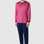 Pijama Hombre Largo Premium Tapeta Punto Estampado - Rojo 5100_90