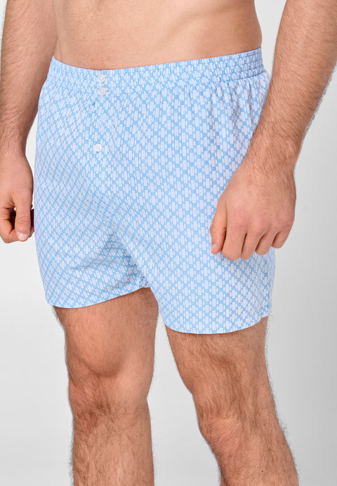 Calzoncillo Bóxer Hombre Premium Tela Estampado - Azul 6107_30 - 32544282 - https://www.elbuhonocturno.com/