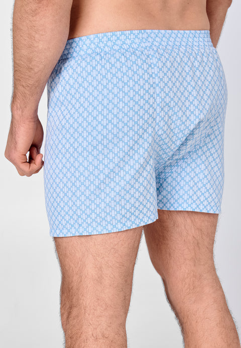 Calzoncillo Bóxer Hombre Premium Tela Estampado - Azul 6107_30 - 59380613 - https://www.elbuhonocturno.com/