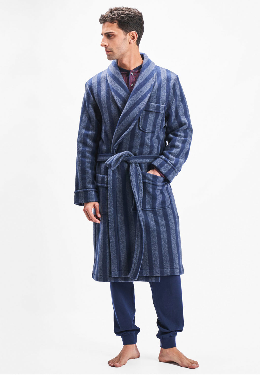 Batas De Hombre Bata Hombre Invierno,Albornoz Largo Bata De Estar