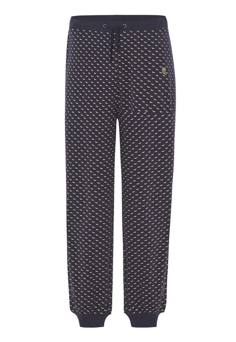 Pantalón Pijama Hombre Largo Algodón Punto Cuadros - Azul 8510_39 - 40187738 - https://www.elbuhonocturno.com/