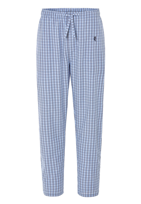 Pantalón Pijama Hombre Largo Popelín Cuadros - Azul 8983_36 - 97746765 - https://www.elbuhonocturno.com/
