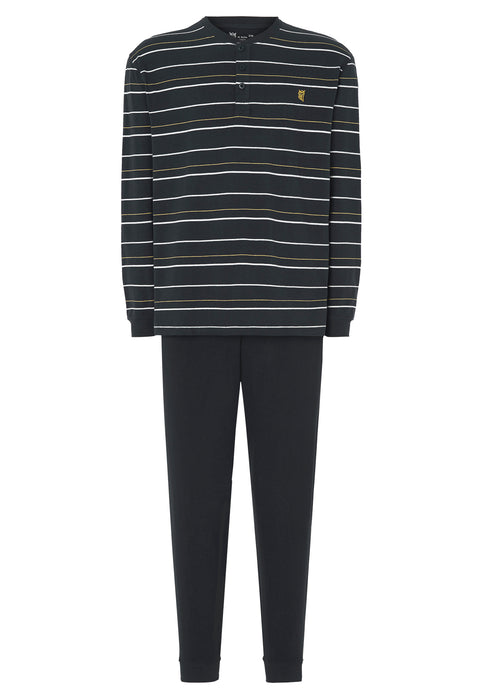 Pijama Hombre Largo Punto Negro 5303 | El Búho Nocturno - 93844511 - https://www.elbuhonocturno.com/