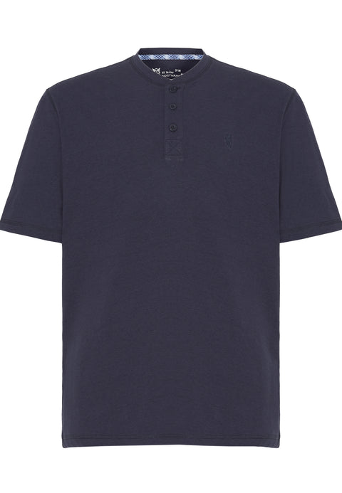 Pijama Hombre Verano Corto Tapeta Algodón Punto Liso Tela Cuadros - Azul 3604_39 - 98864870 - https://www.elbuhonocturno.com/