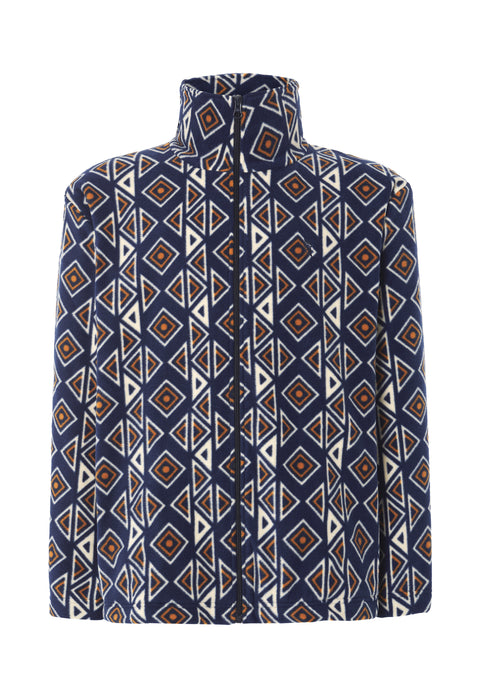 Chaqueta de Pijama Hombre Invierno Premium Forro Polar Estampado - Azul 0501_39 - 88808868 - https://www.elbuhonocturno.com/