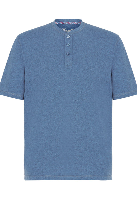 Pijama Hombre Verano Corto Tapeta Algodón Punto Liso Tela Cuadros - Azul 3603_30 - 63870417 - https://www.elbuhonocturno.com/