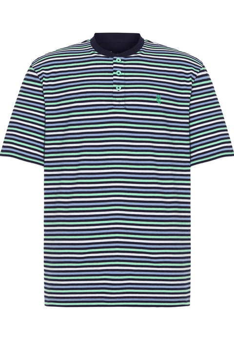 Pijama Hombre Verano Corto Tapeta Algodón Punto Rayas - Verde 3035_40 - 19289181 - https://www.elbuhonocturno.com/